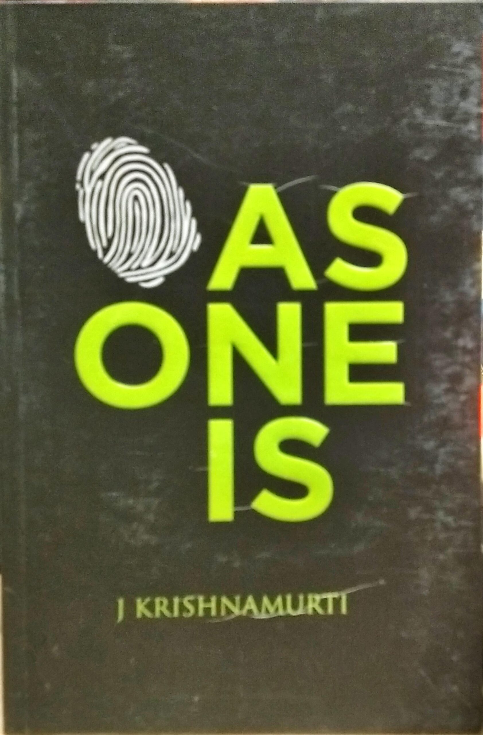 AS ONE IS