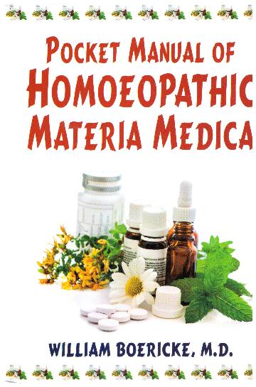 Pocket Manual of Homoeopathic Materia Medica
